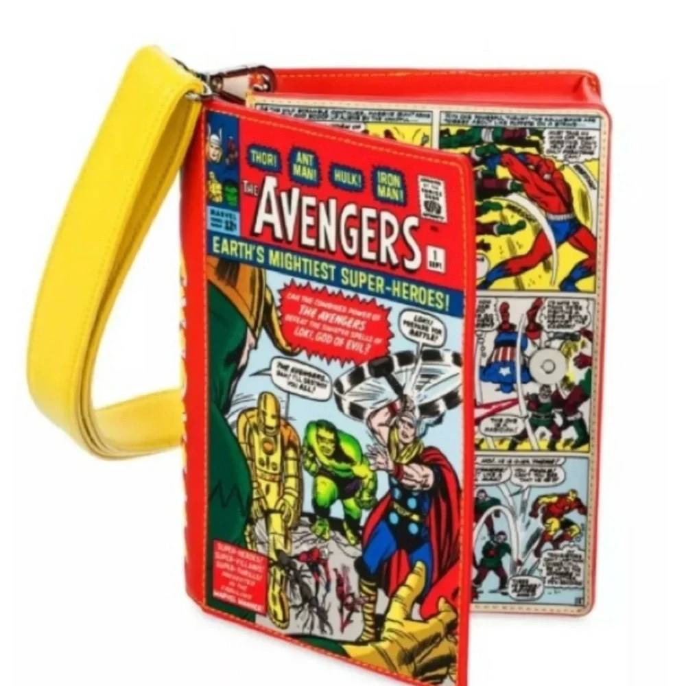 Loungefly Marvel Avengers Comic Crossbody Bag - Disney Parks Genuine Merchandise - Picture 1 of 4